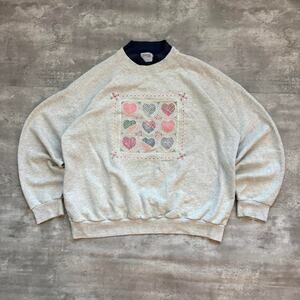 Vintage 1990s womens heart sweatshirt